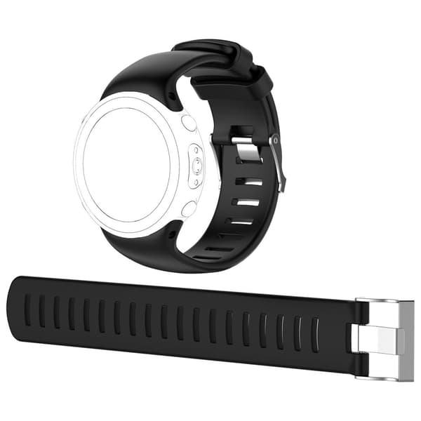 INF Klokkereim til Suunto D4 / D4i Novo med 2 forskjellige lengder Sort