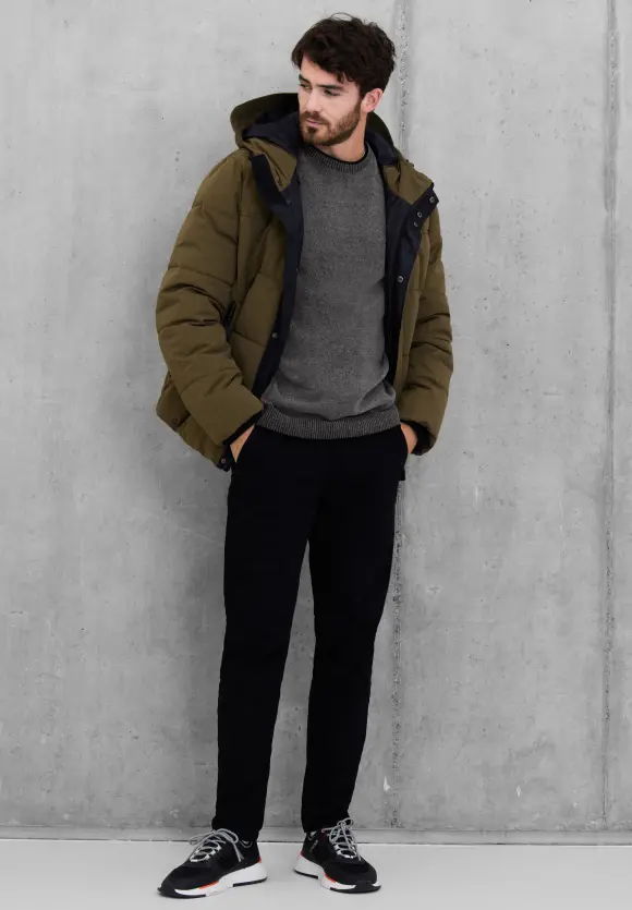 Softer Strickpullover - lead grey melange