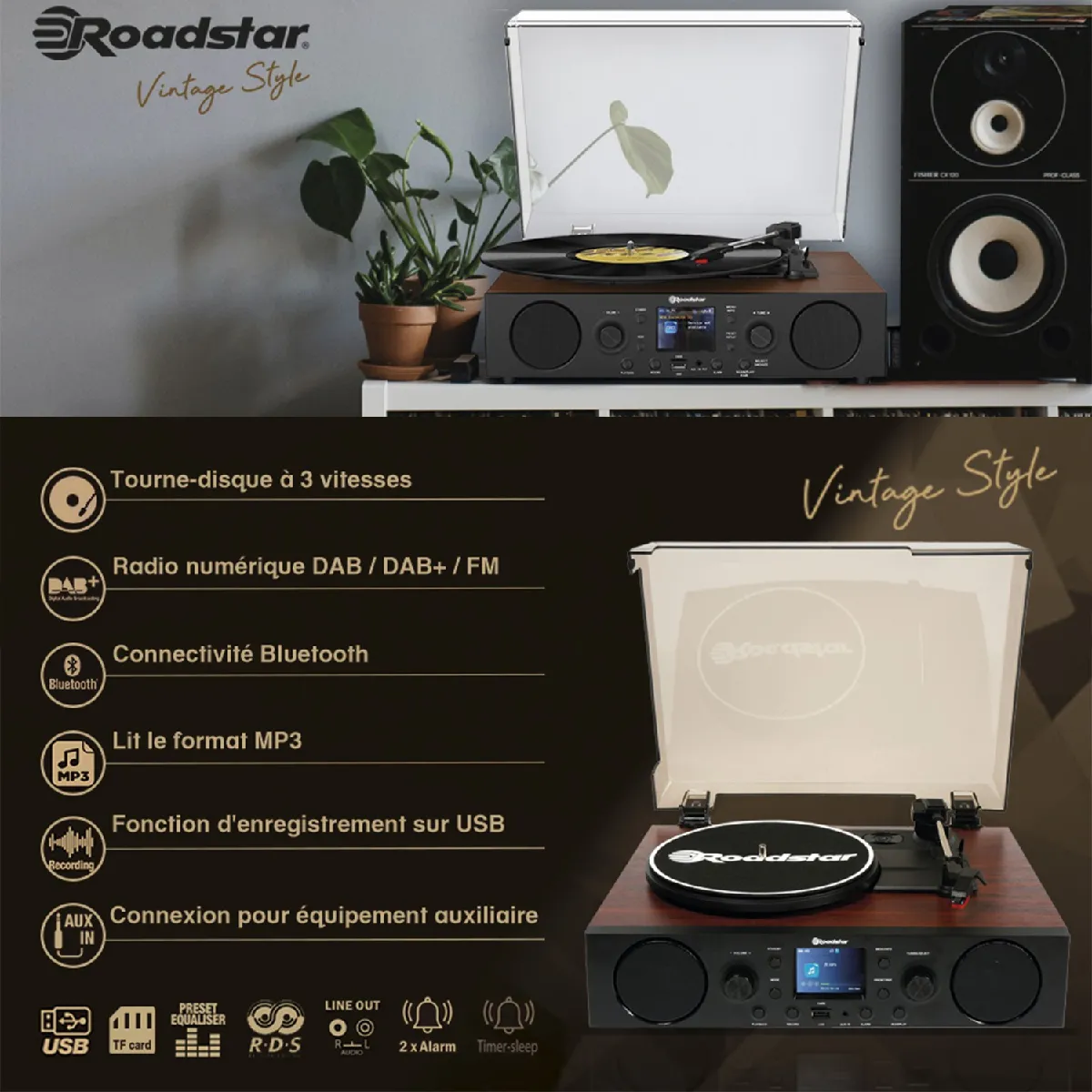 Roadstar TTR-8850ED+BT