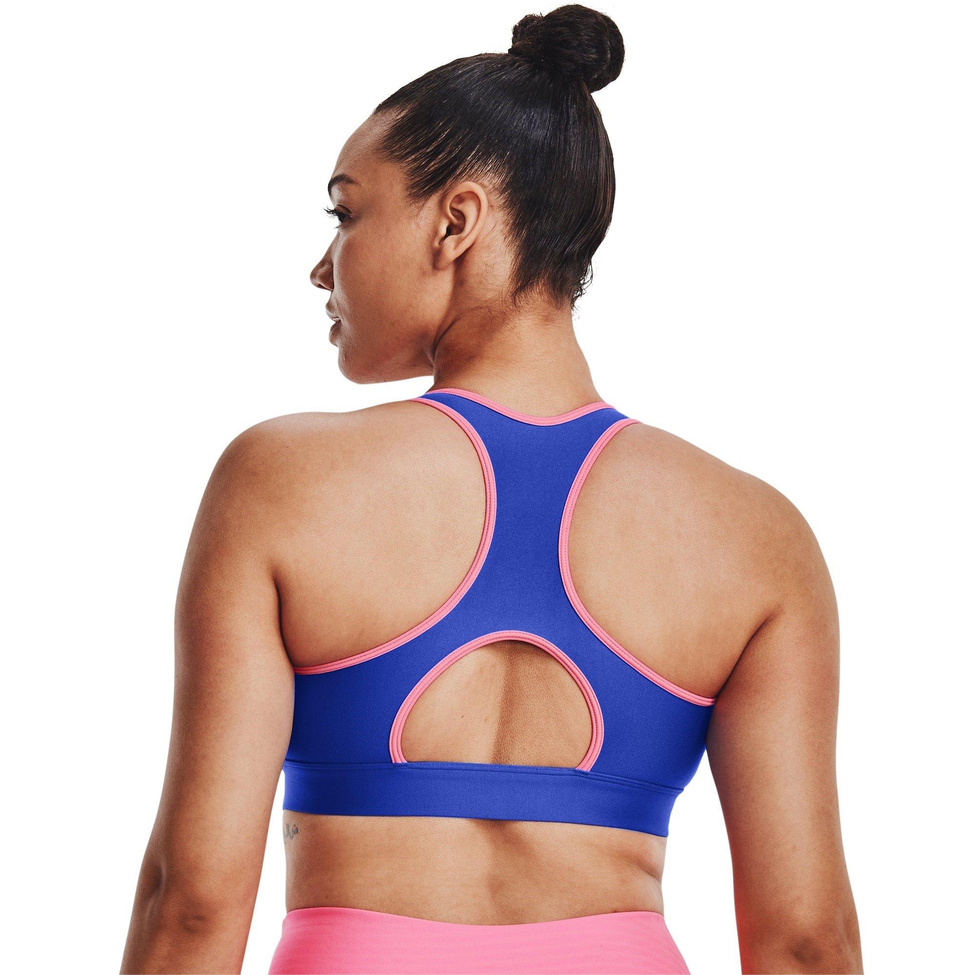 Under Armour UA HeatGear Armour Mid Padless Sports Bra Womens