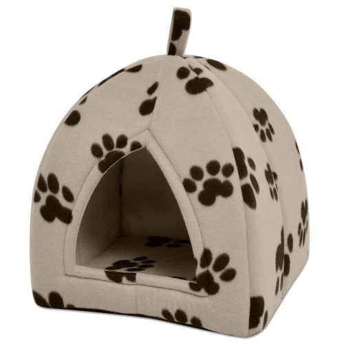 Cama/caverna bege para gatos