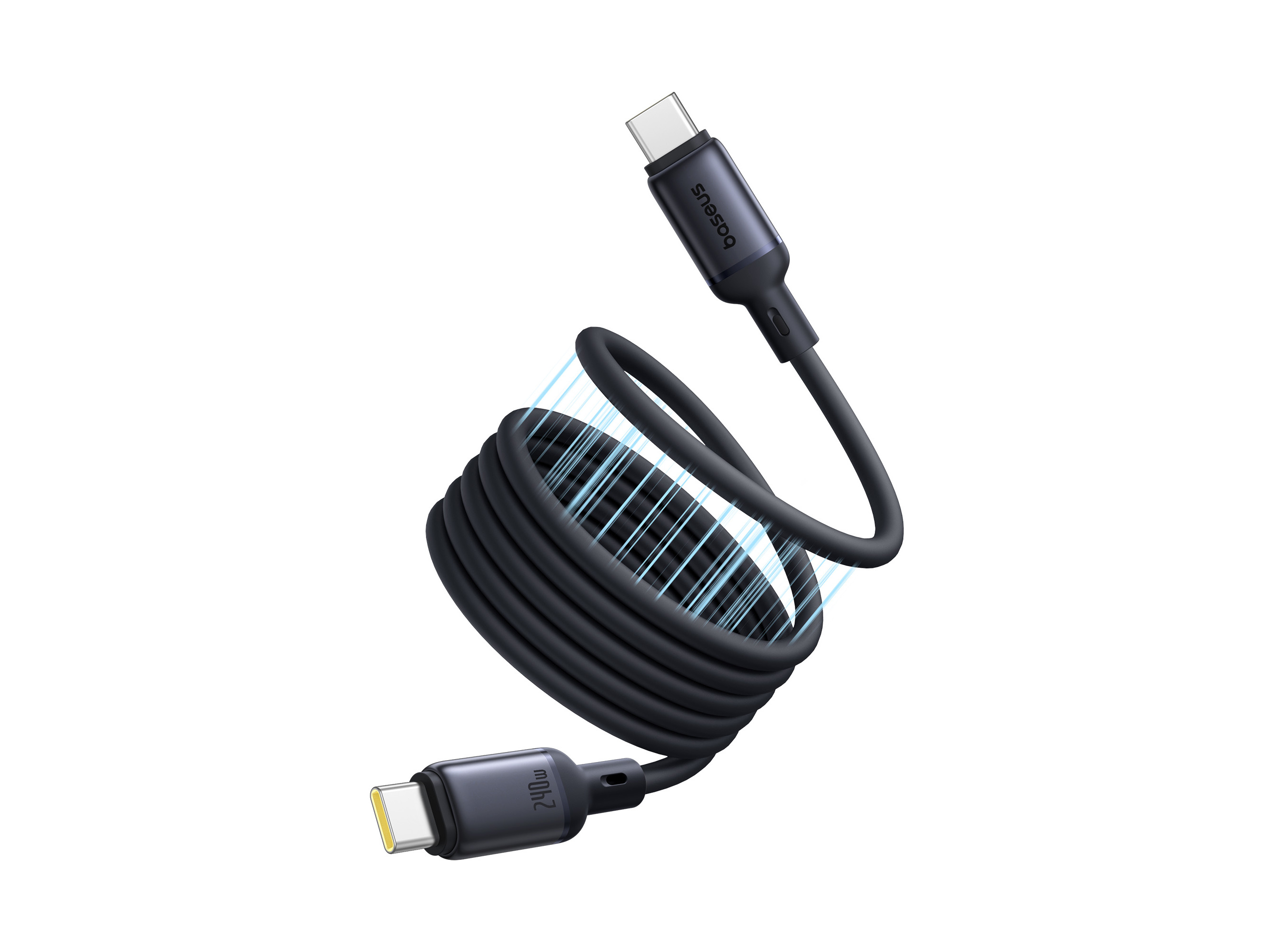 CABO MAGNETICO BASEUS COSMIC BLACK PICOGO USB-C/USB-C