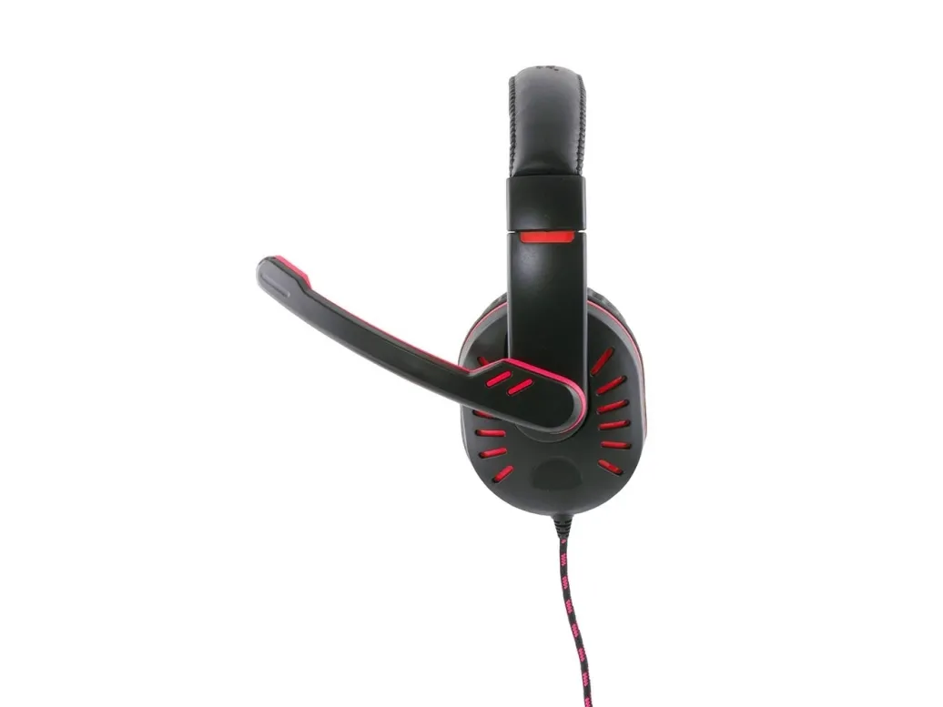 HEADPHONES WITH MICROPHONE FOR GAMERS CROW RED