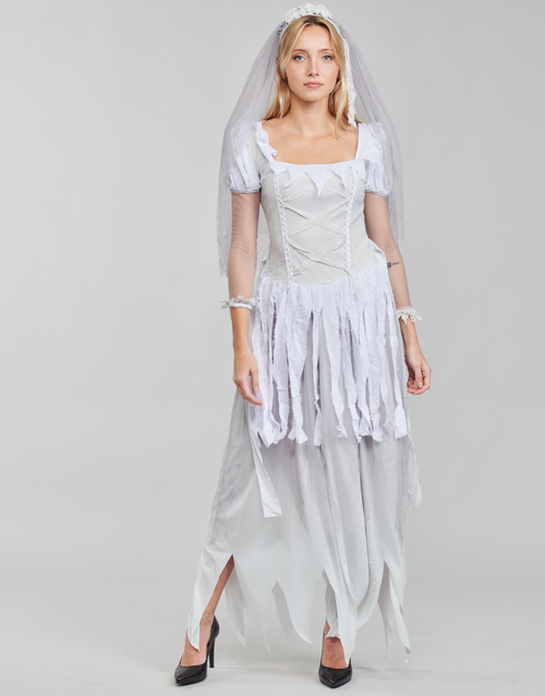 Fun Costumes - COSTUME ADULTE GHOST BRIDE - Multicolore