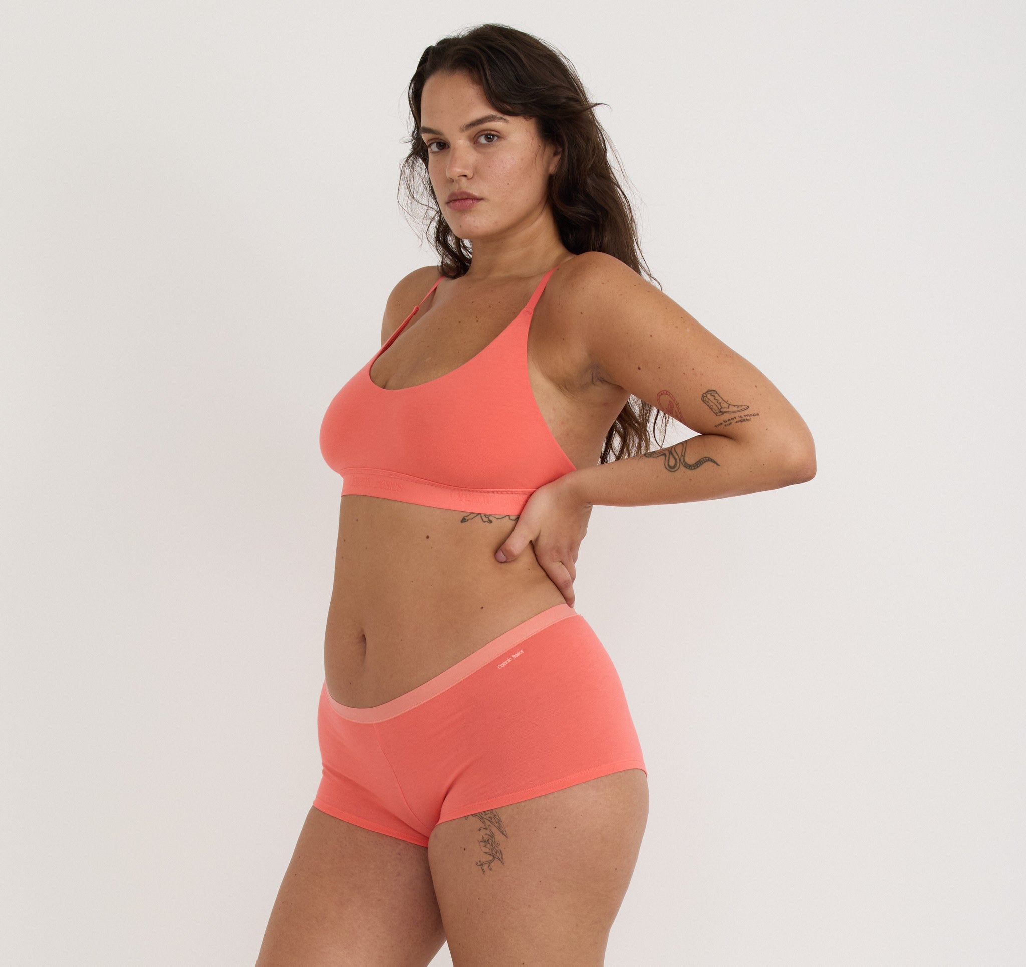 ORGANIC COTTON<br>Core Open Back Scoop Bralette