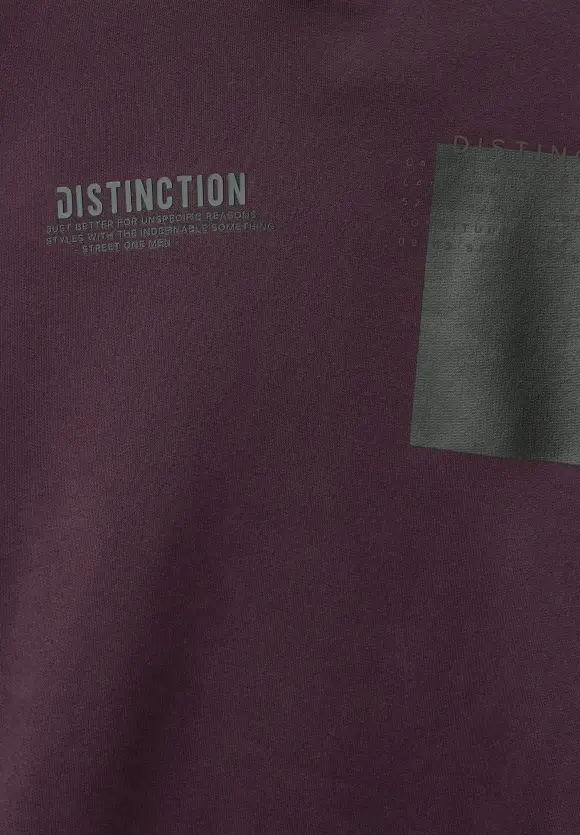 Kapuzen Sweatshirt - ink red
