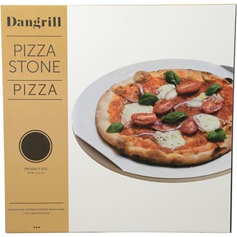 Dangrill pizzasten med alu bageplade Ø: 38cm