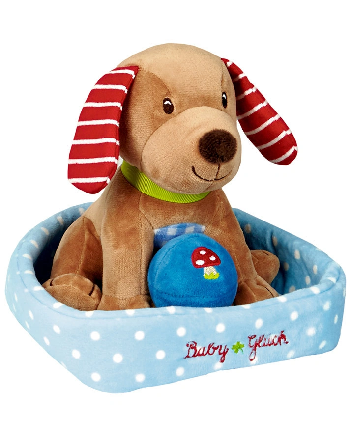 Spieluhr BABY GLÜCK – HÜNDCHEN in braun