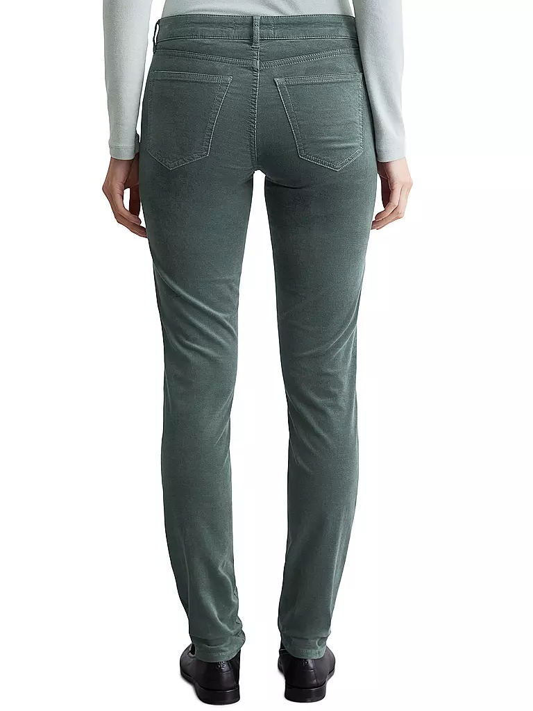 MARC O'POLO Hose Slim Fit dunkelgrün