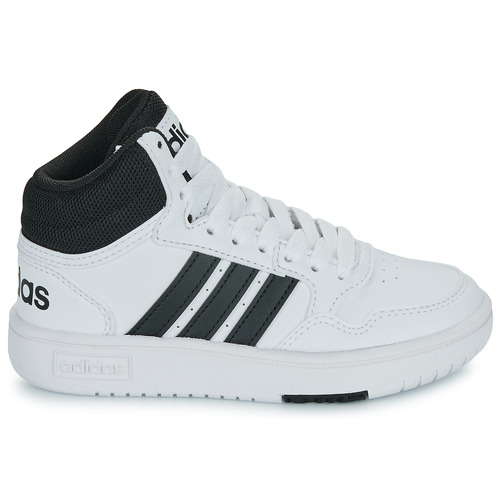 Adidas Sportswear - HOOPS 3.0 MID K - Blanc / Noir