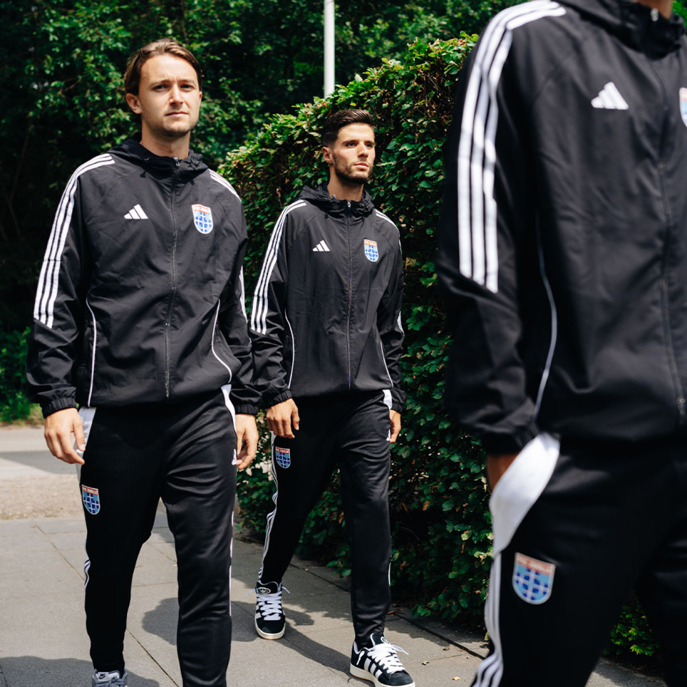 Adidas PEC Zwolle Presentatie Trainingsjack 2024-2025 Zwart Wit