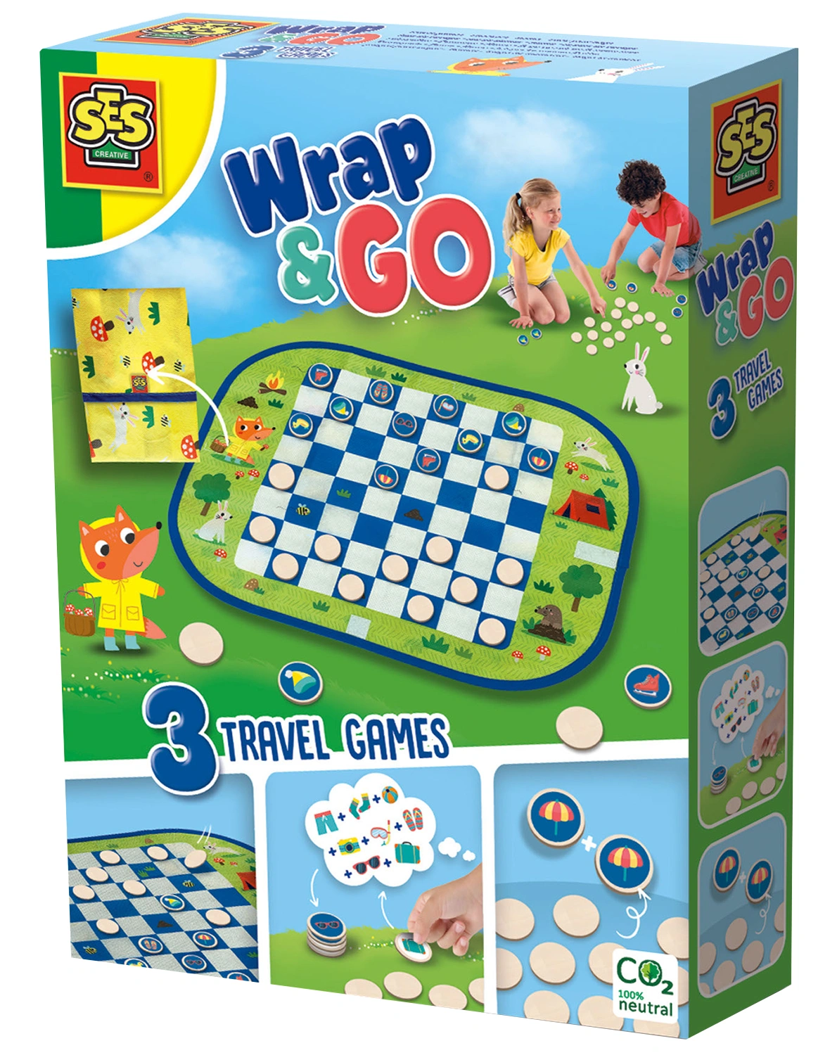 Reisespiel-Sammlung WRAP&GO - DAME-MEMO