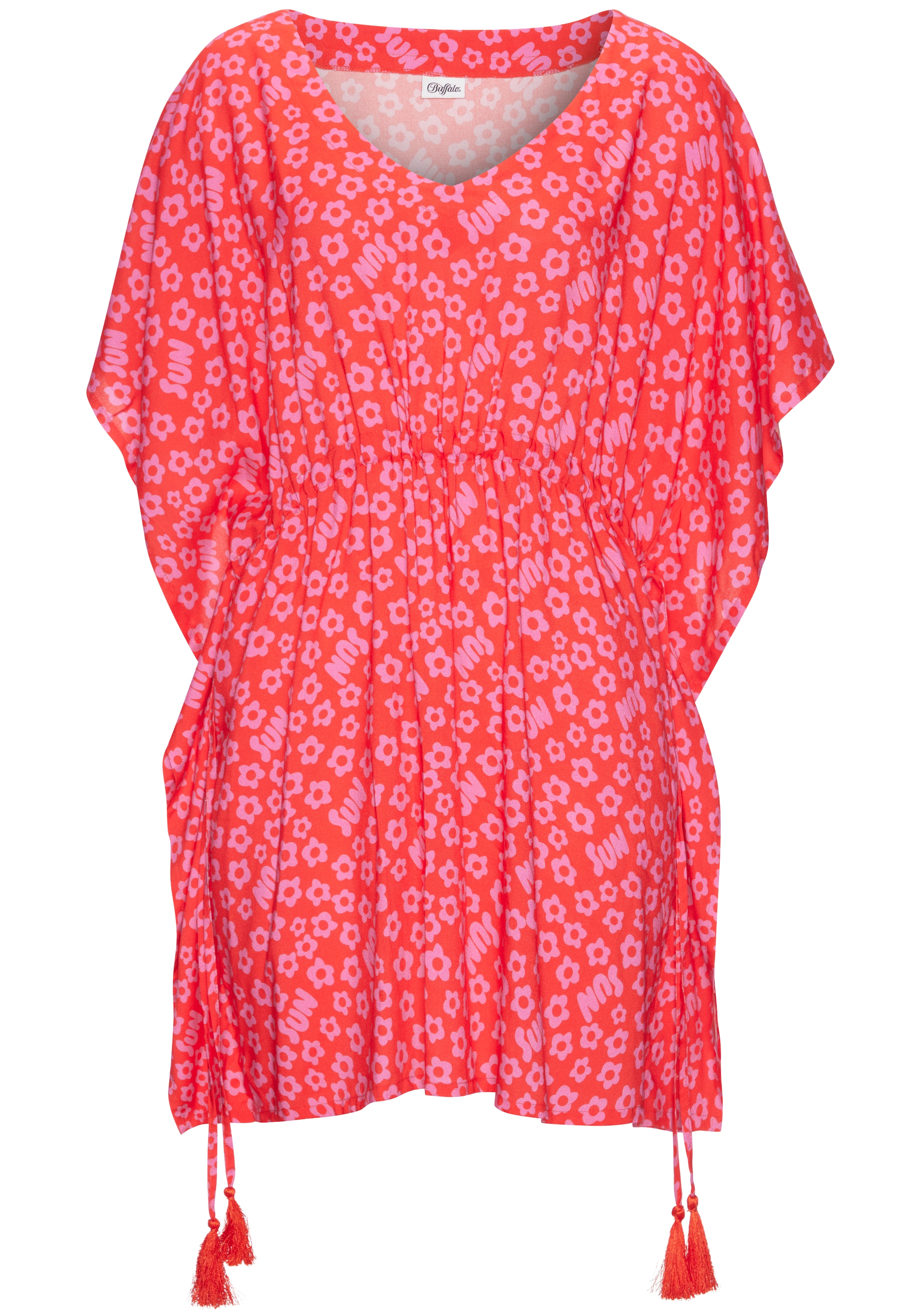 Buffalo Tunika , aus Viskose, Blusenkleid, Strandmode