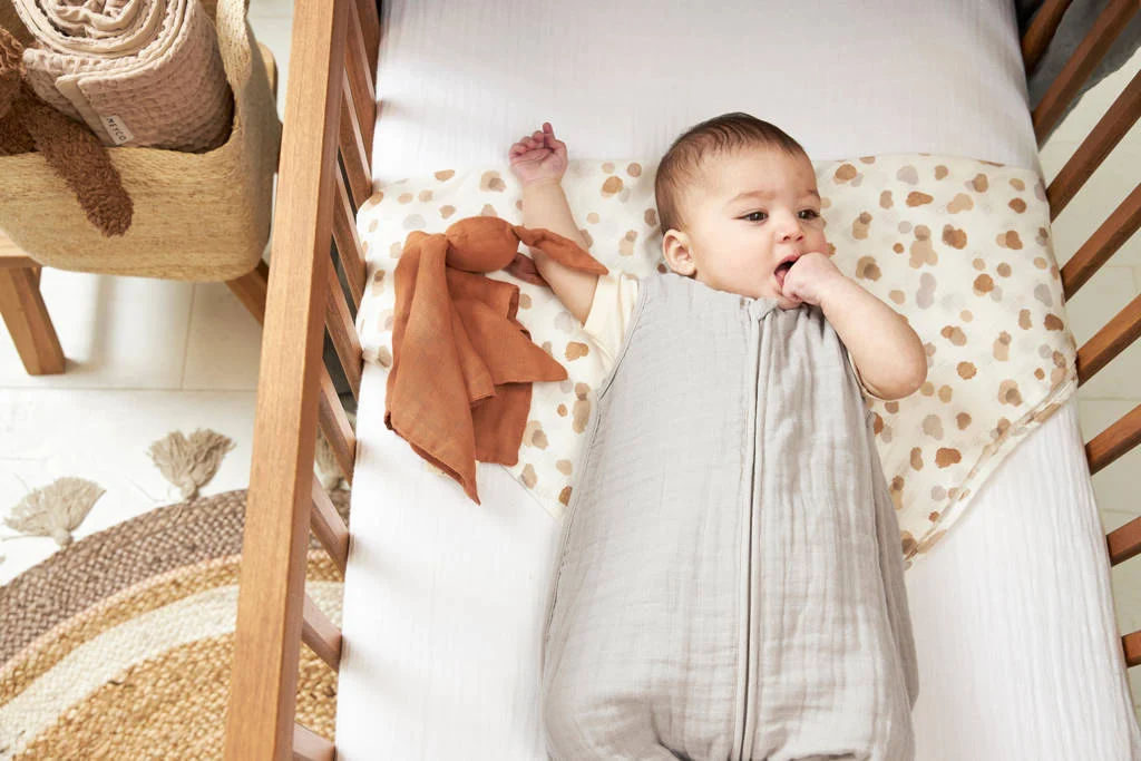 pre-washed hydrofiel baby slaapzak Greige