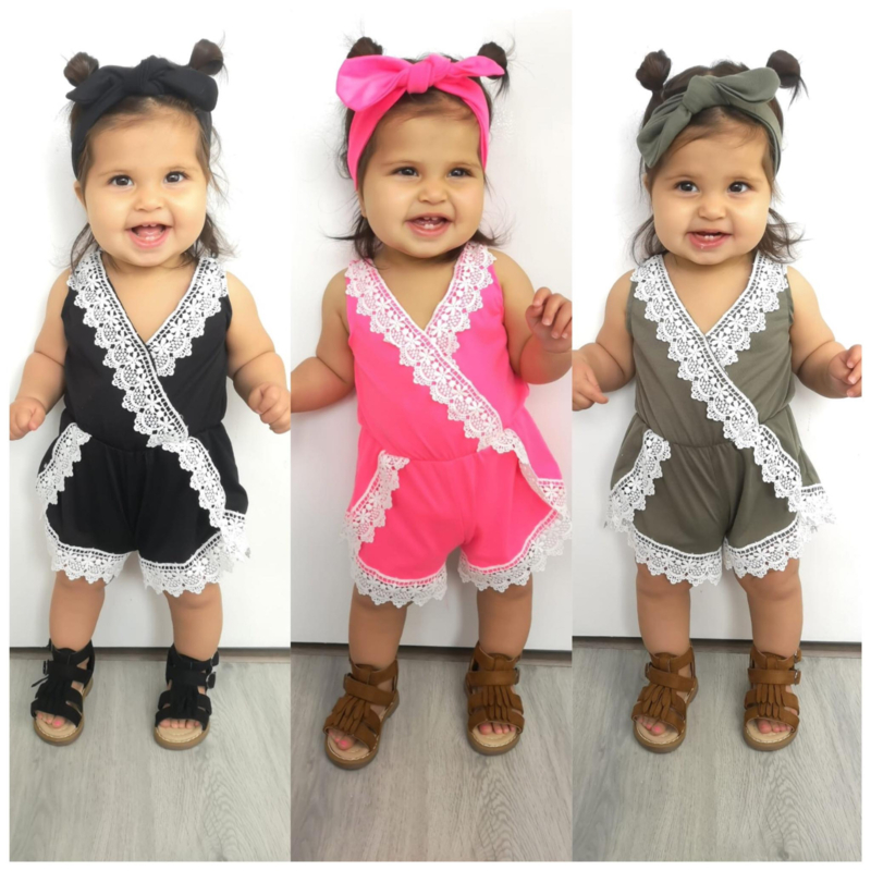 Baby laced playsuit