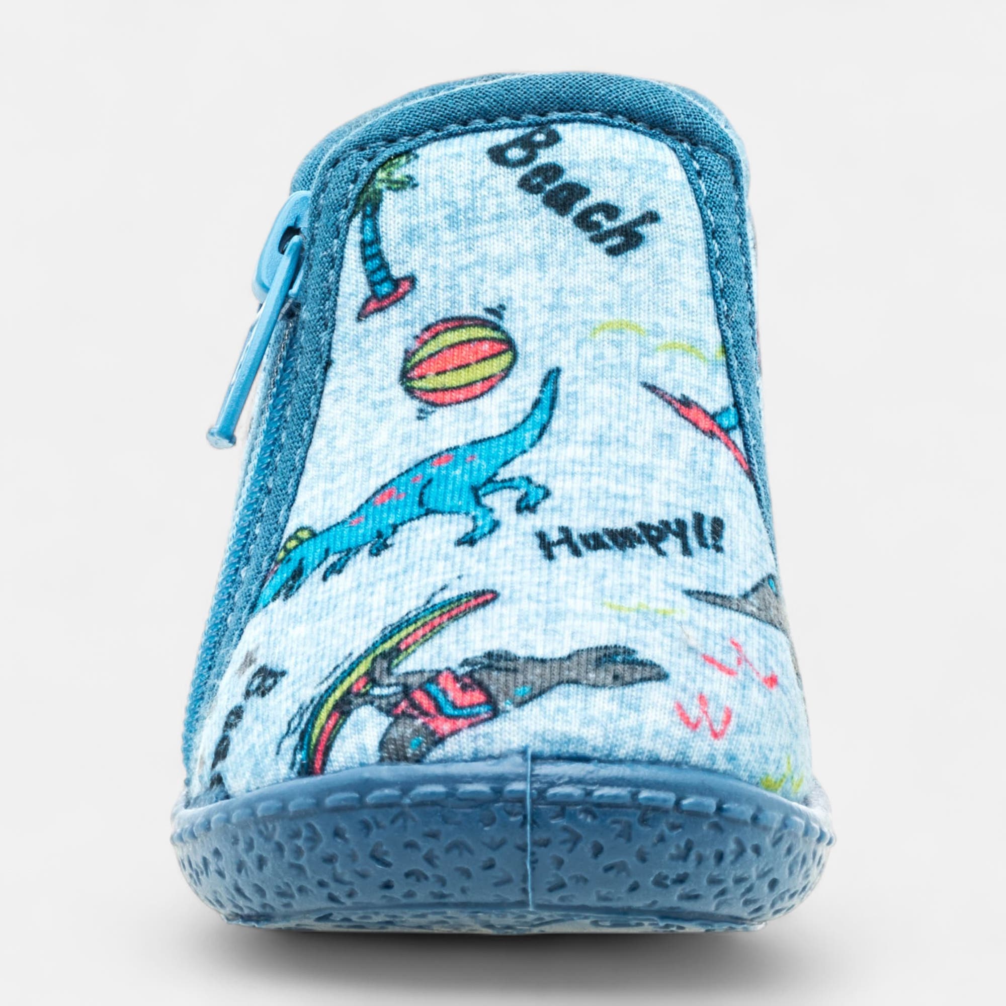 Pantoufles botillons zippés Bébé garçon jeans