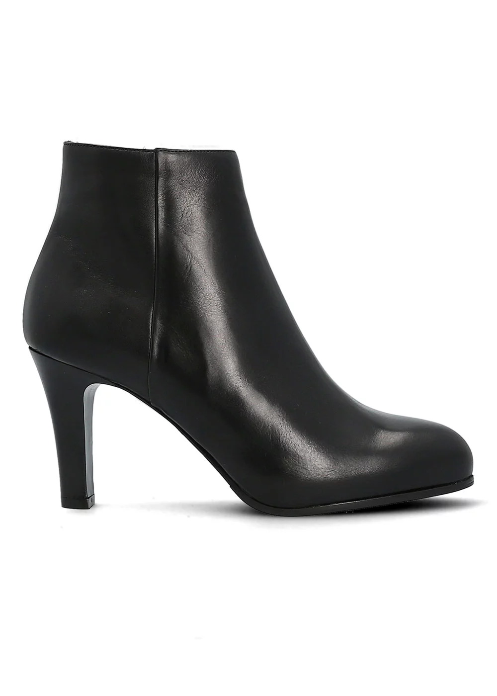 BOOTS PLATEAU SAULES CUIR NOIR