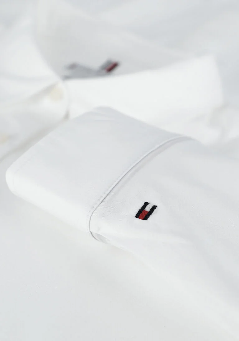 TOMMY HILFIGER witte tommy hilfiger blouse heritage slim fit shirt