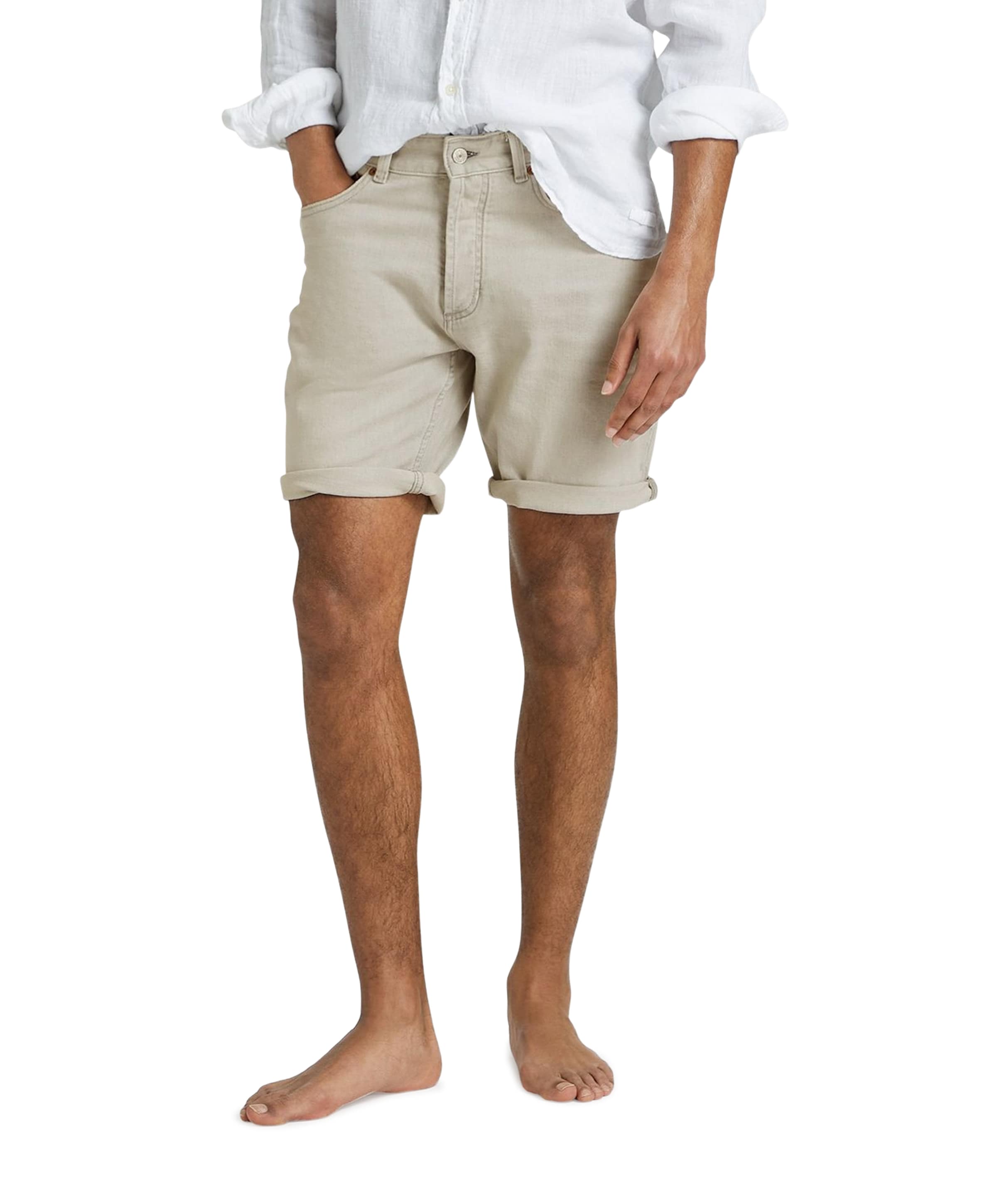 Denham RIDGE SHORT C 032 heren jeans grijs