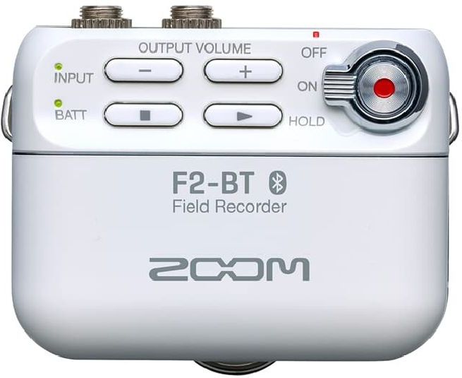 Zoom - F2-BT - Field Recorder - Wit - Inclusief Lavalier-microfoon