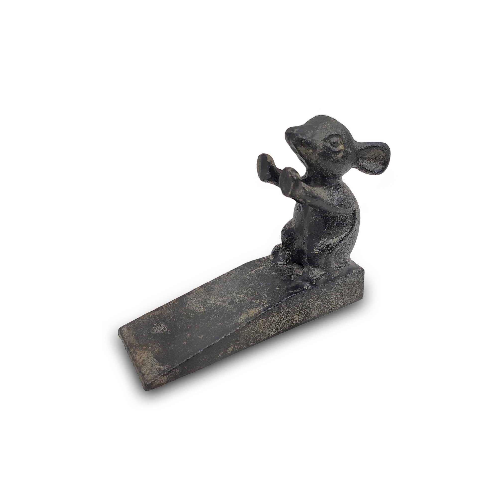 Türstopper 'Maus' aus Eisen, B 13 cm, H 11 cm, L 5 cm von fischer's lagerhaus