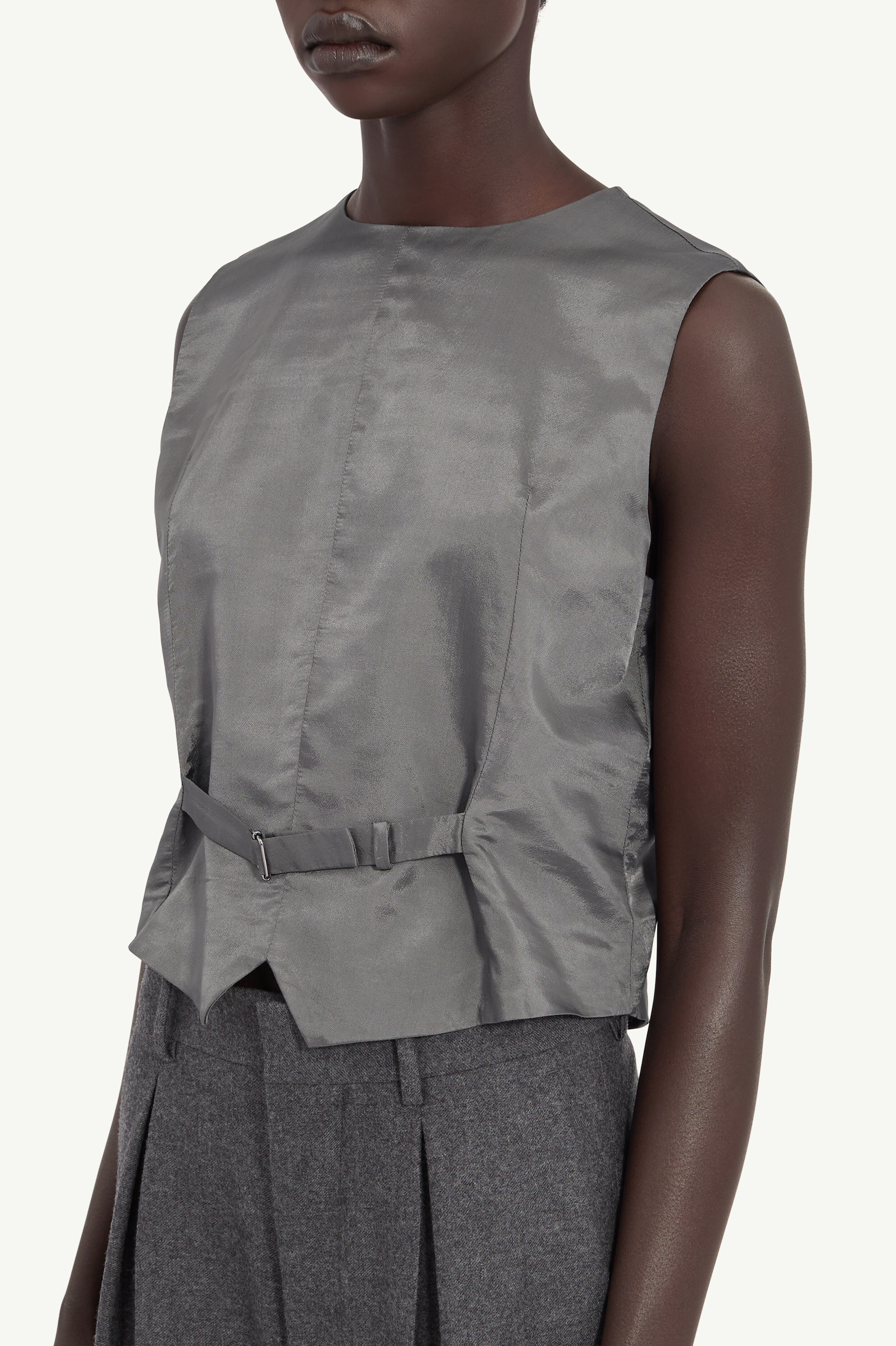 Gilet habillé en viscose pour femme | MM6