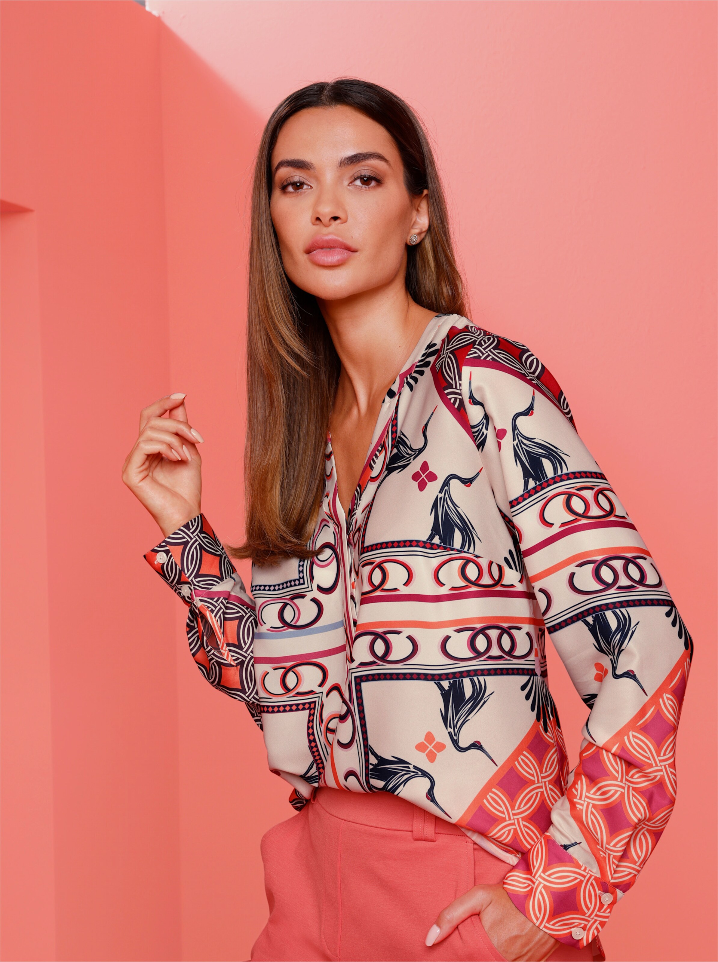 Druckbluse