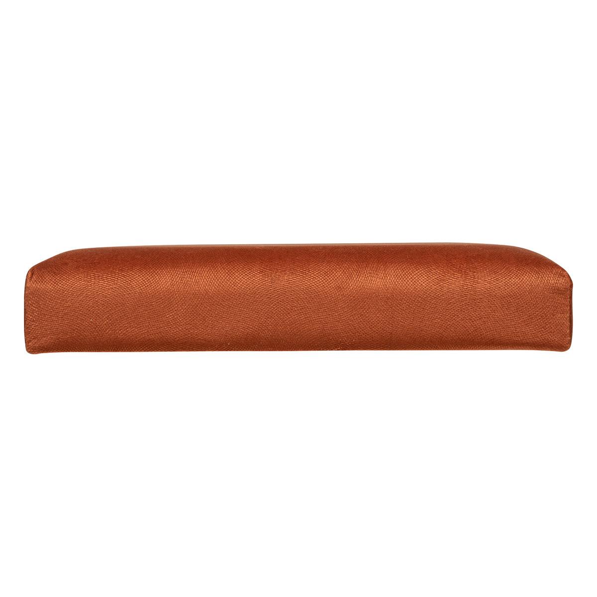 POUF PLIANT VELOURS LILOU AMBRE D.38X38CM