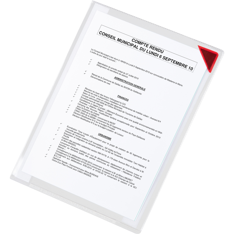 Tarifold Informationstasche mit Magnetverschluss, 2 Stück, selbstklebend