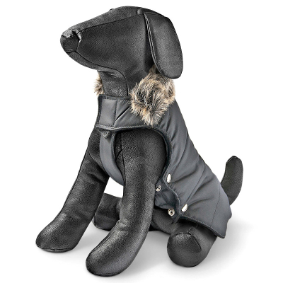 Freezack Mantel Parka schwarz