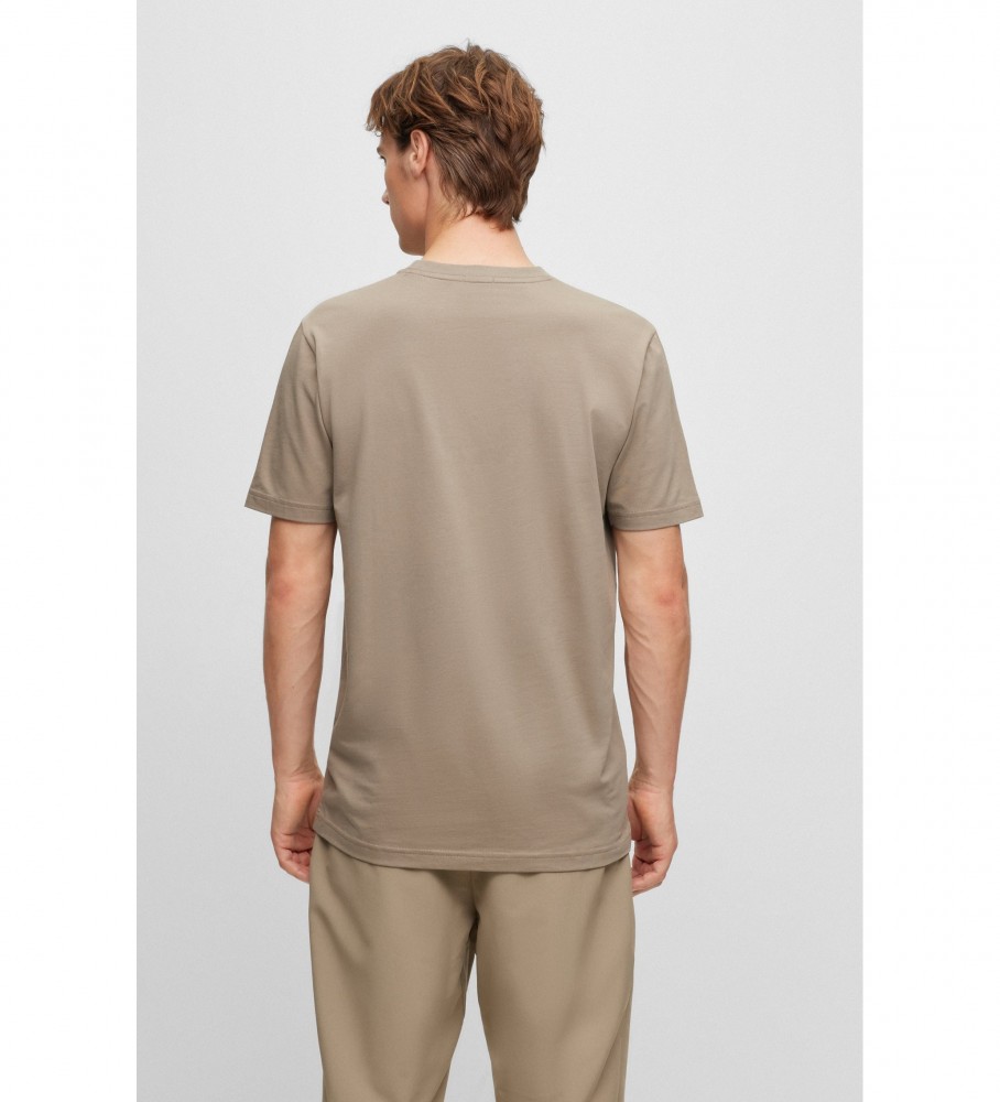 Camiseta BOSS marrom de grife