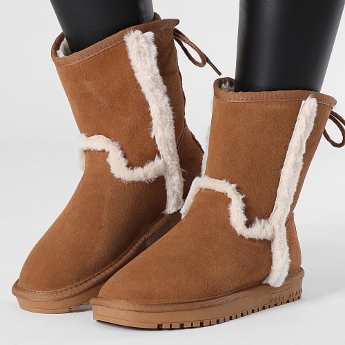 Bottines Femme Diss Earth PLS50502 Cognac