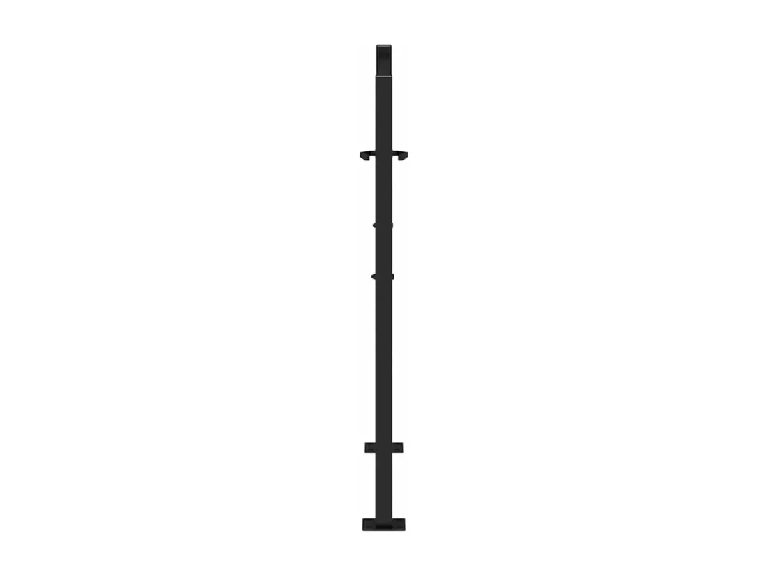 Portail de jardin noir 105x106 cm acier conception de tracés