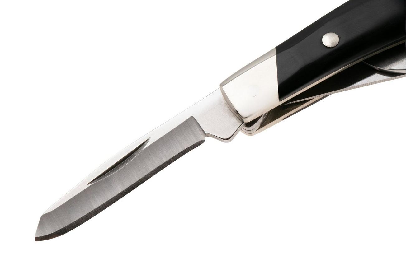 Buck Cadet 0303BKS1 Satin 420HC, Black Synthetic Nickel Silver, zakmes