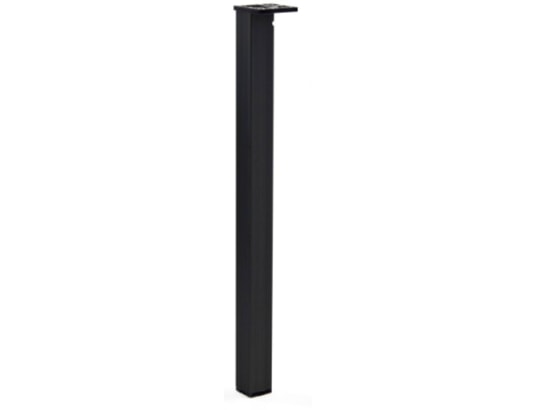 MSA - Jambage table de cuisine Pied carré NOIR - 60 x 60
