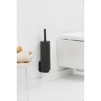 Brabantia MindSet WC Borstel met houder - Siliconen - Mineral Infinite Grey