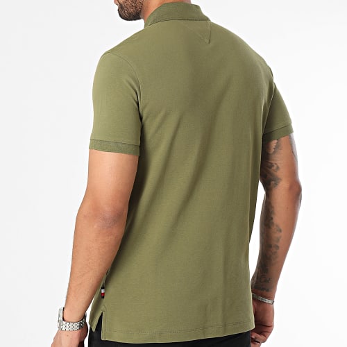 Polo Manches Courtes Essential Rwb Detail 3268 Vert Kaki