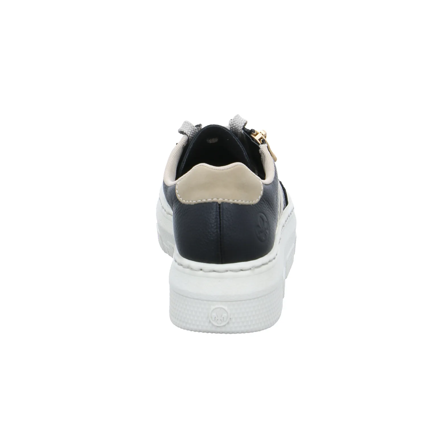 RIEKER Sneaker Schwarz Lederimitat