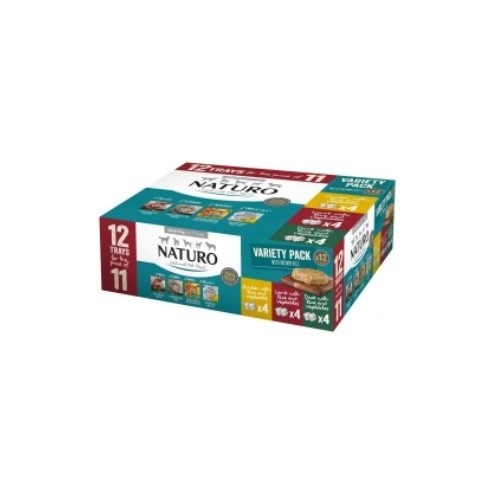 Naturo Adult - Vários Sabores para Cães - Pacote com 12 unidades de 400g