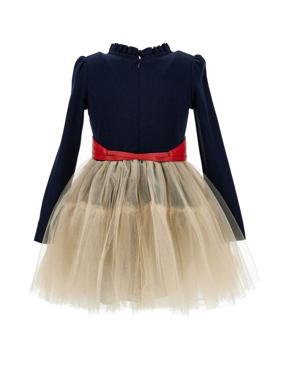 Monnalisa Minnie Tule Bow Dress
