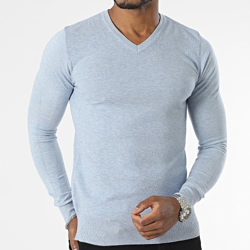 Pull Bleu Clair Chiné