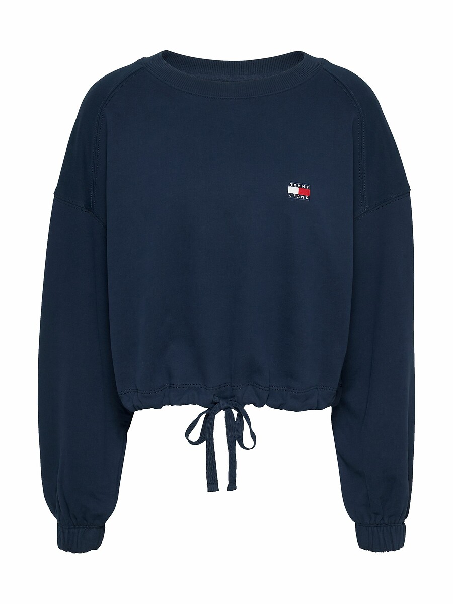 TOMMY JEANS<br>Moletom curto, mangas compridas, gola redonda