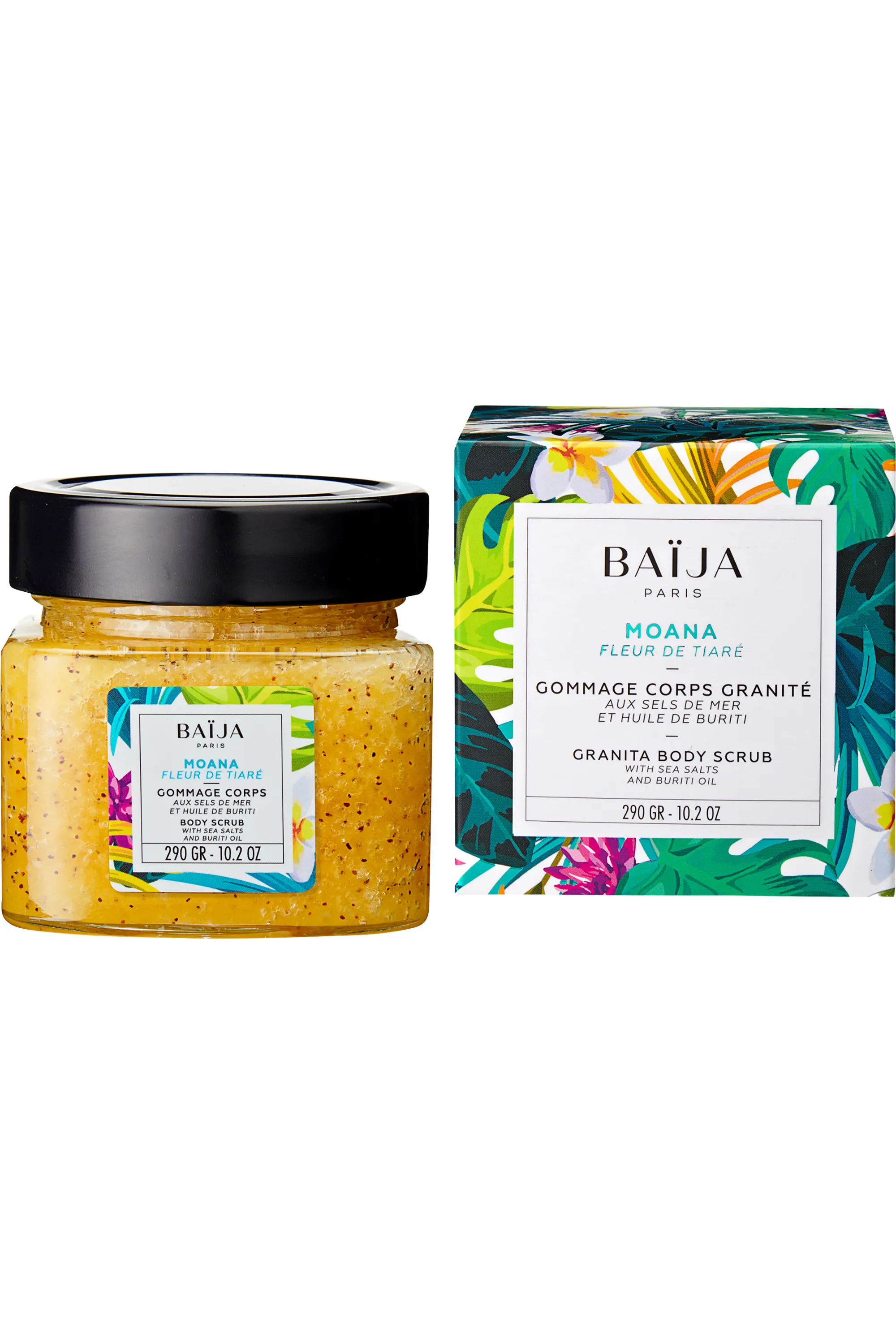 Baïja Gommage corps à la fleur de tiaré Moana-290 g