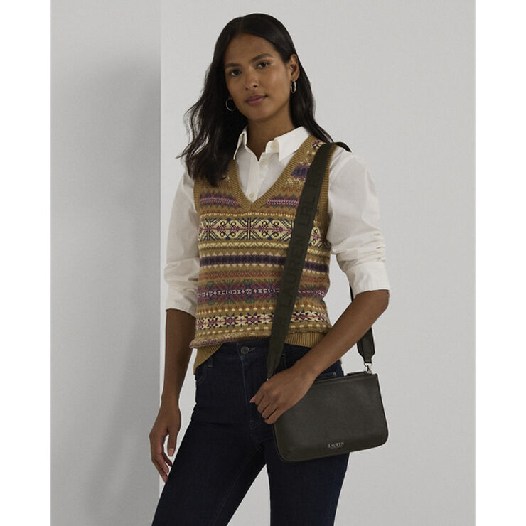 Lauren Ralph Lauren NTRL SMTH/WEB-LANDYN-CXB-MED Dark olive