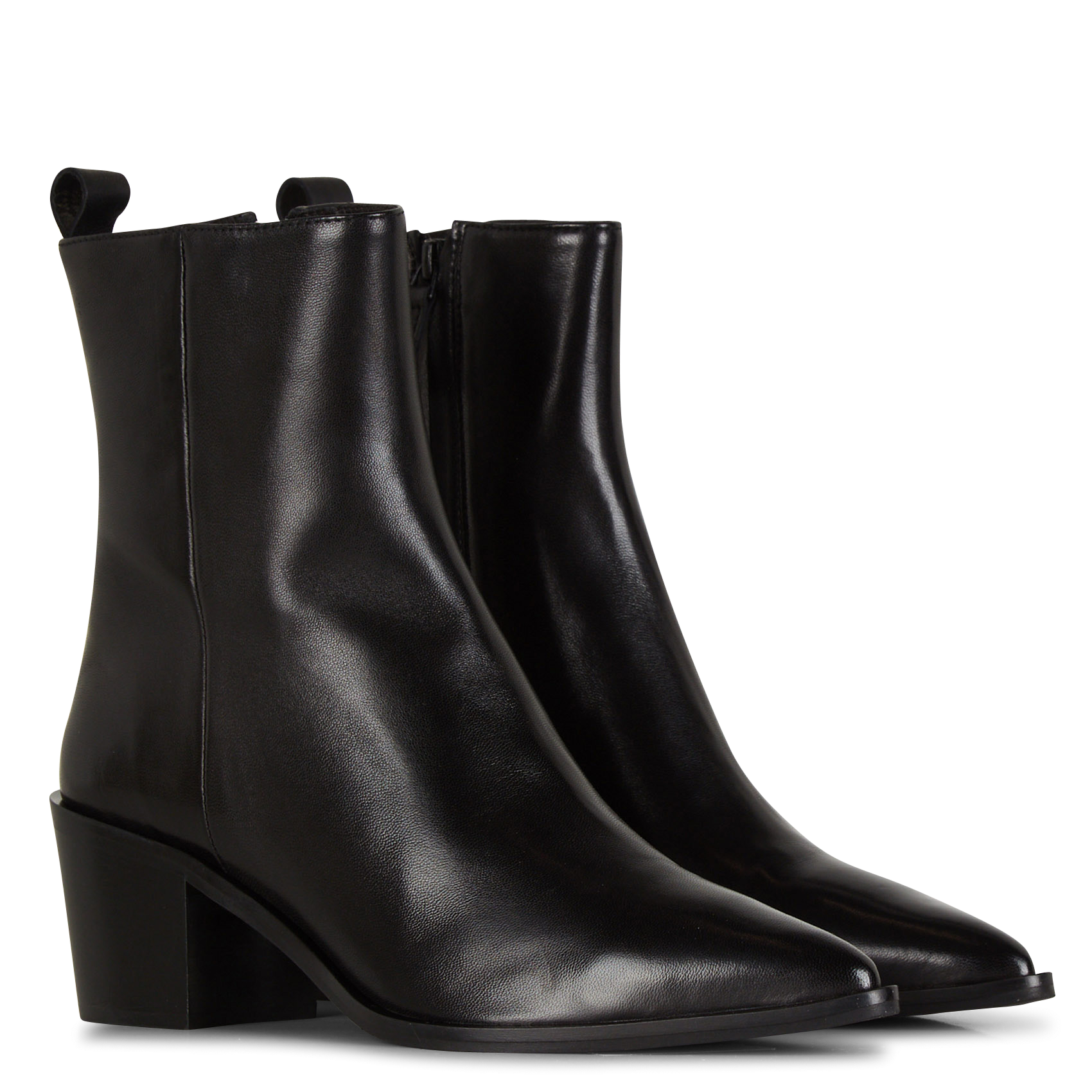 Bottines en cuir | Noir
