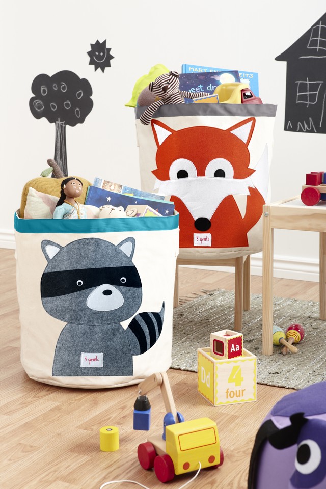 3 Sprouts - Opbevaringskurv - Gray Raccoon