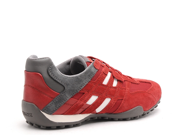 Geox basses homme u4207k uomo snake rouge