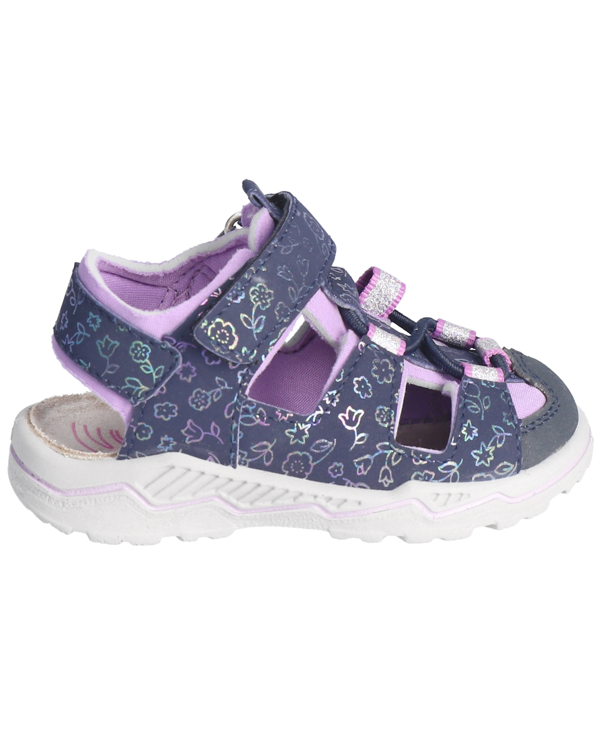 Klett-Sandale GERY BLUMEN in nautic/blueberry