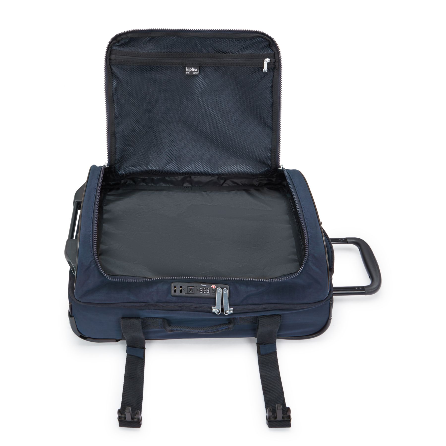 AVIANA S Petit bagage à main à roulettes avec sangles ajustables - Blue Bleu 2