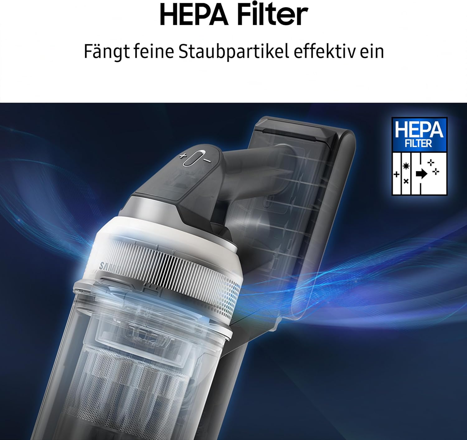 Samsung VS90F40EEM/WD Bespoke AI Jet Ultra Akku+ CompleteClean, Akku-Handstaubsauger inkl. Zubehör, 400 W, 2 Akkus, All-In-One-Station, Active Dual & Slim LED+ Bürste, Pet Tool+, Satin Mint